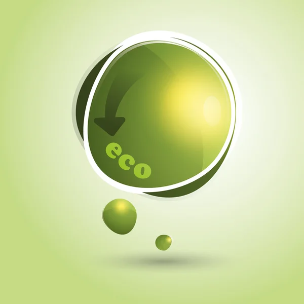 Eco pratbubbla — Stock vektor