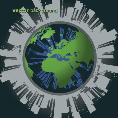 Eco Globe Vector clipart