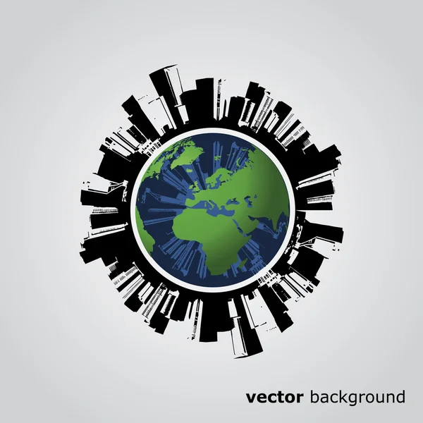Vector globo ecológico — Vector de stock