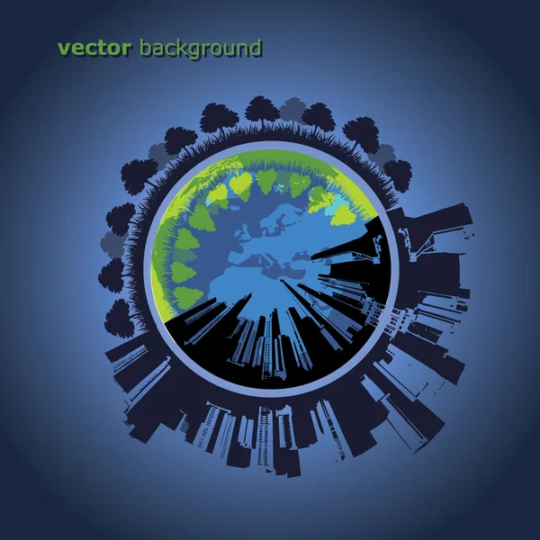 Eco Globe Vector — Stock Vector