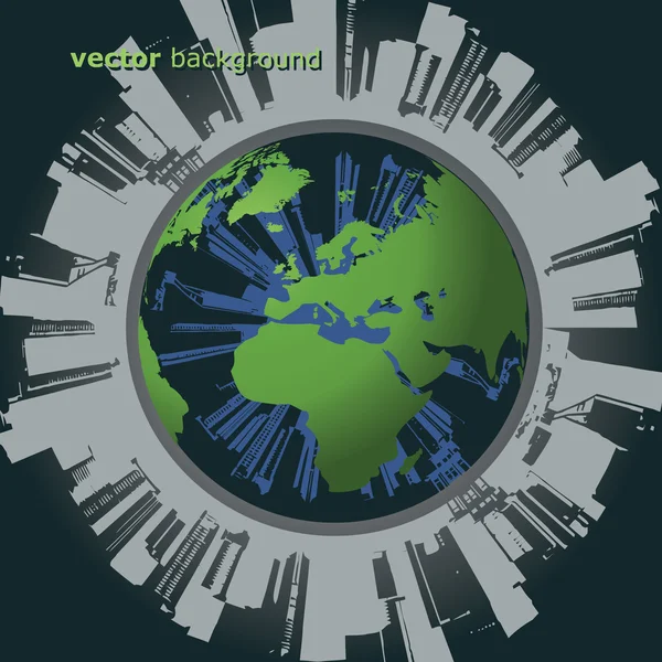 Vector globo ecológico — Archivo Imágenes Vectoriales