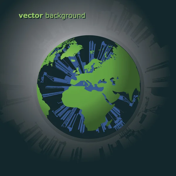 Eko världen vektor — Stock vektor
