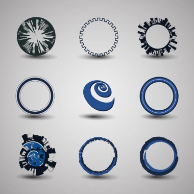 Collection Of Circle Designs clipart