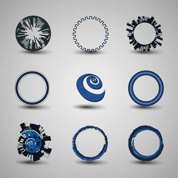 stock vector Collection Of Circle Designs