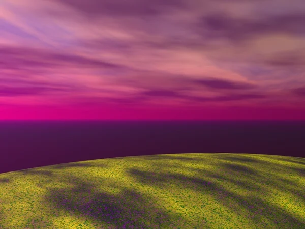 Landskap rosa — Stockfoto