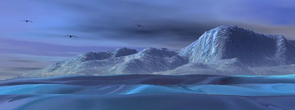 Krajobraz lodowej — Zdjęcie stockowe
