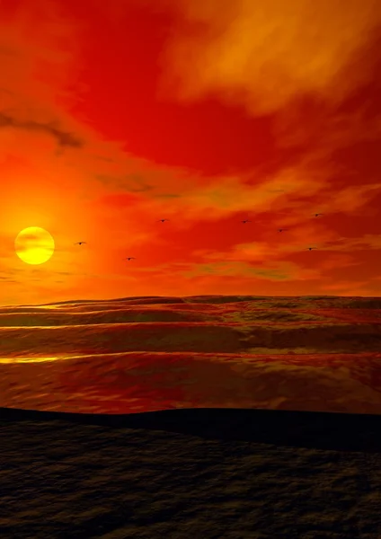 Схід сонця — стокове фото