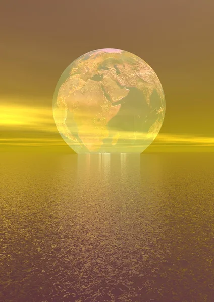 Желтая планета — стоковое фото