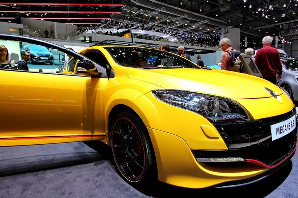 Renault megane rs geel — Stockfoto