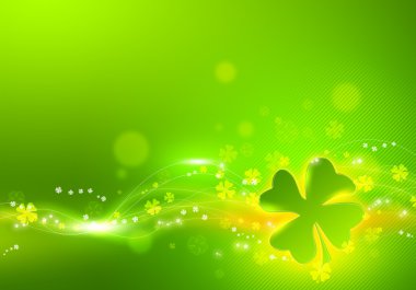 St. Patricks day background. Clover background. clipart