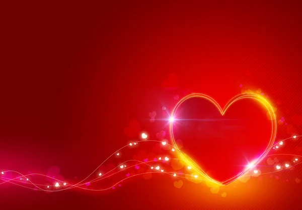 Valentines Day pozadí se srdcem — Stock fotografie