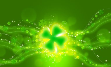 St. Patricks day background. Clover background. clipart