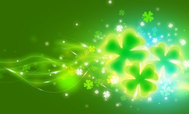 St. Patricks day background. Clover background. clipart