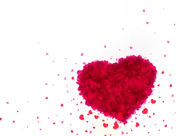 Día de San Valentín fondo con corazones —  Fotos de Stock