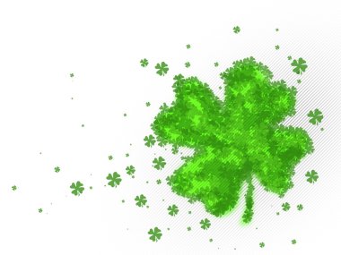 St. Patricks day background. Clover background. clipart