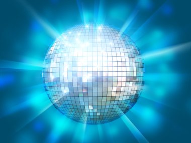 Shining disco ball clipart