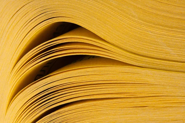 Vista abstracta del libro de páginas amarillas — Foto de Stock