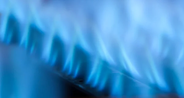 Blå flammor — Stockfoto