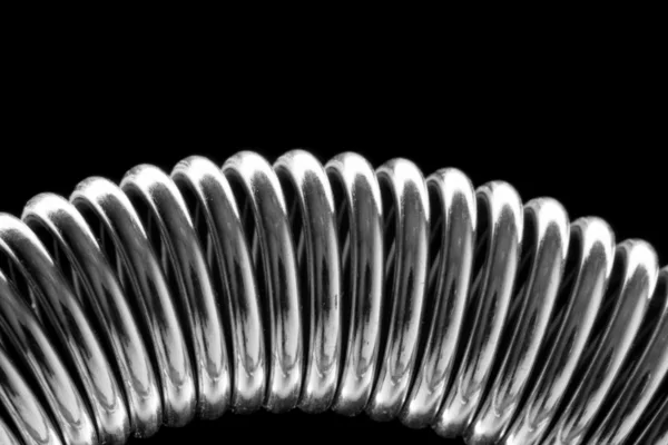 Molla metallica arrotolata — Foto Stock