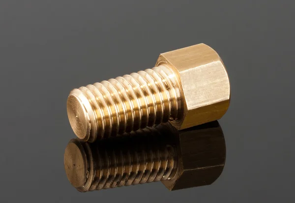 Big brass bolt — Stock Photo, Image