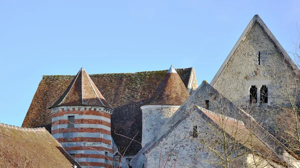 Ortaçağ binaları çatısı — Stockfoto