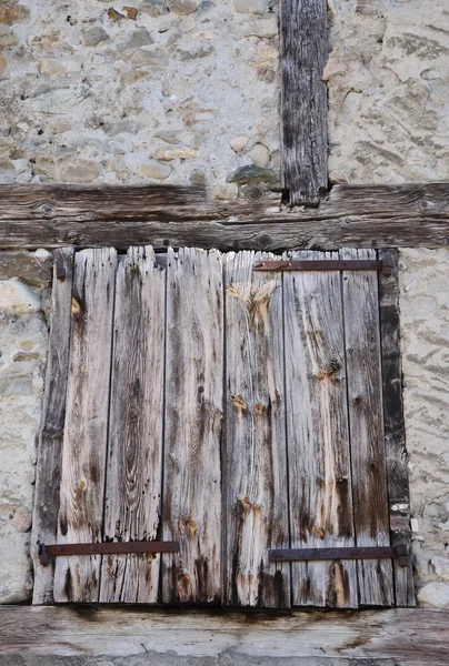 Oude houten sluiter — Stockfoto
