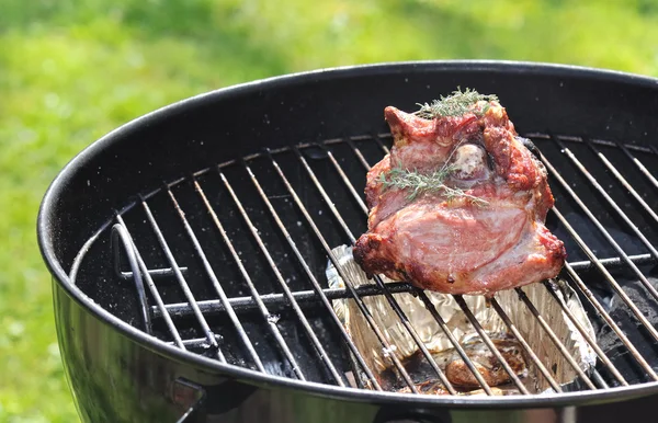 Мясо ягненка на барбекю — стоковое фото