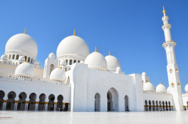 Sheikh Zayed Mosque in Abu Dhabi, United Arab Emirates clipart