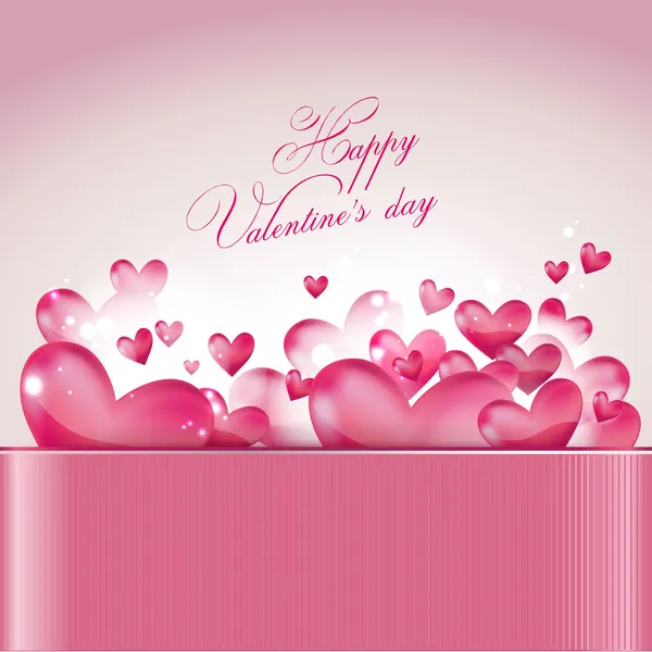 Valentine's day greeting card — Stock Vector