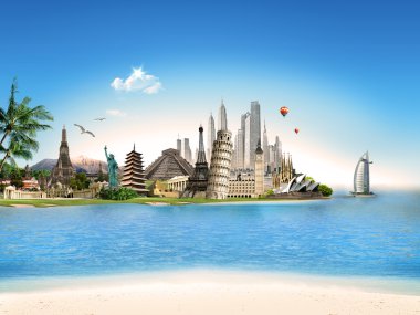 Tourism – travel all around the world clipart