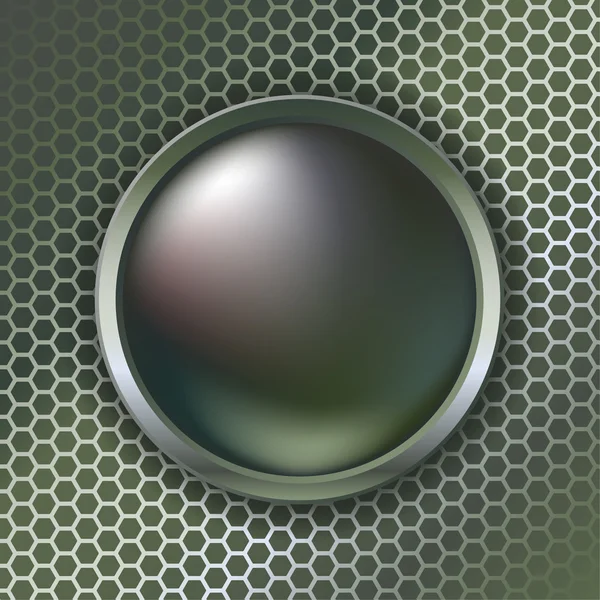 Μεταλλικό κουμπί — Διανυσματικό Αρχείο