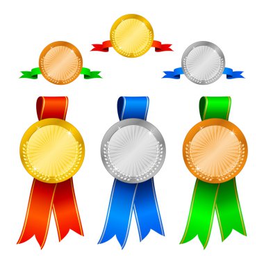 Medals set 1 clipart