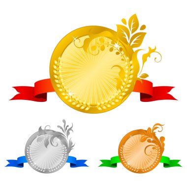 Medals set 4 clipart