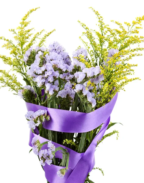 淡紫色和黄色的花朵 — 图库照片