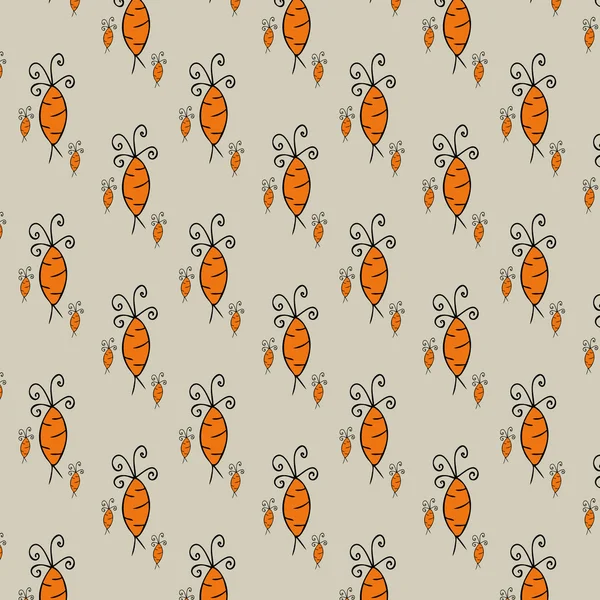 Carrot pattern — Stock Vector