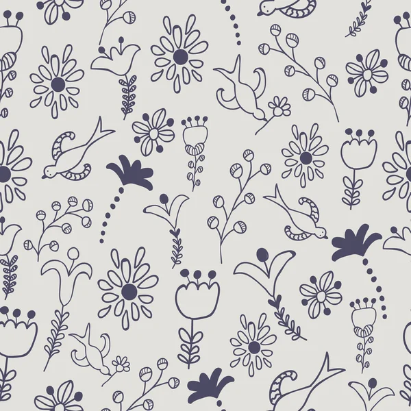 Seamless floral pattern — Stock Vector