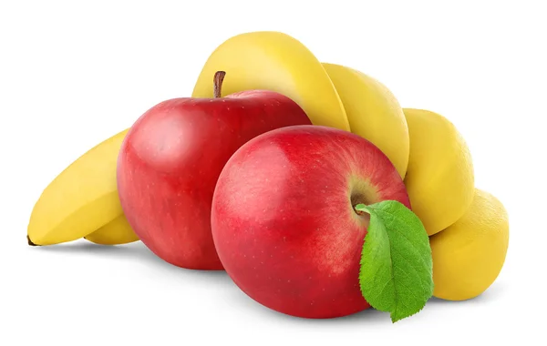 Plátanos y manzanas —  Fotos de Stock
