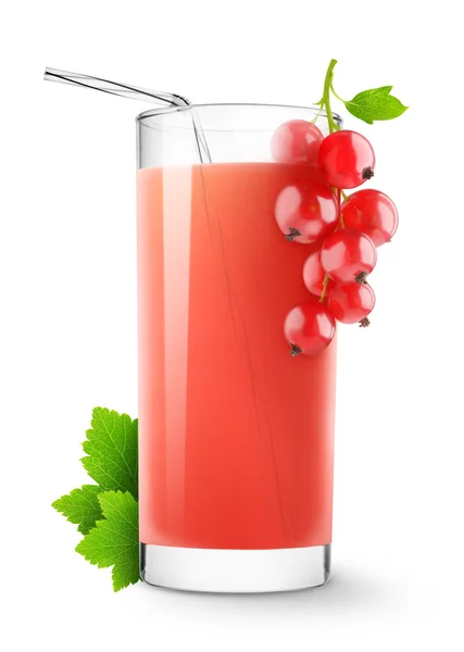 Rote Johannisbeeren trinken — Stockfoto