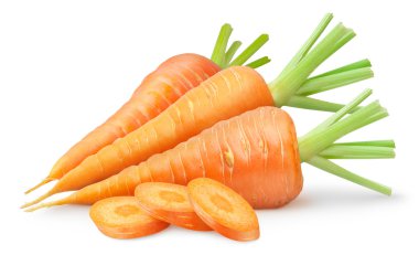 Fresh carrots clipart