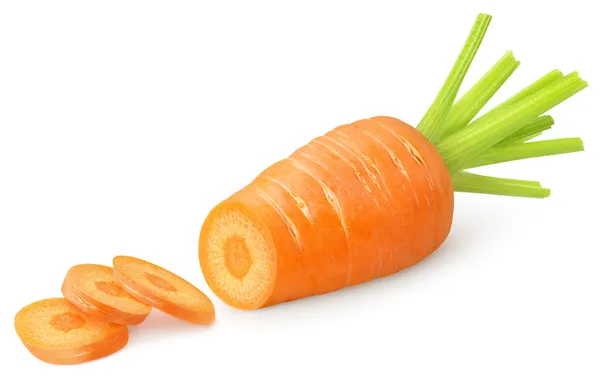 Нарізані моркву — стокове фото