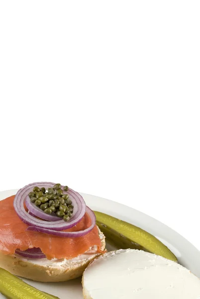 Bagel and lox — Stock Photo, Image