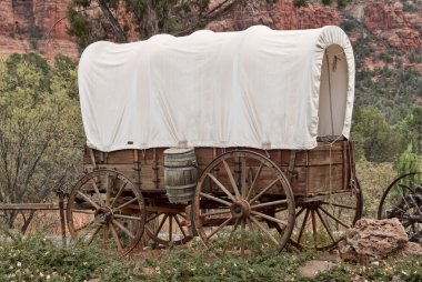 Covered wagon clipart