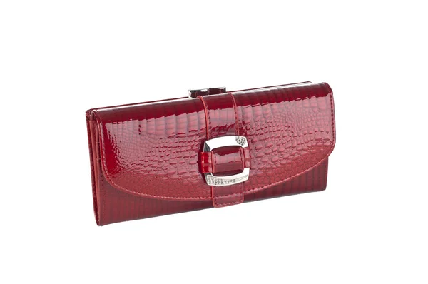 Red alligator handbag — Stock Photo, Image
