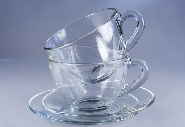 Tasses à thé avec une soucoupe — Photo