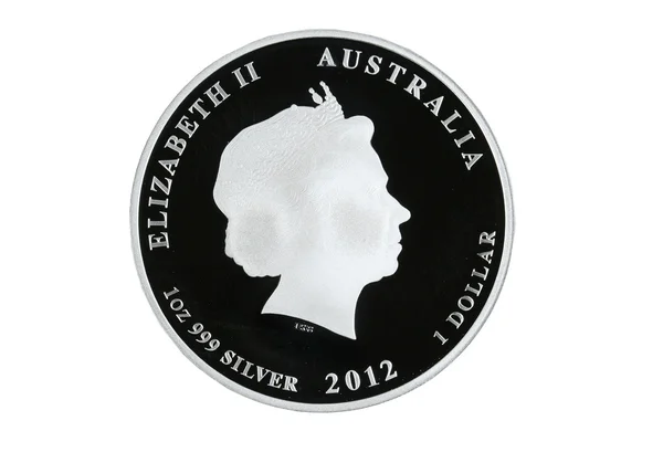 Australian silver dollar — Stock Photo, Image