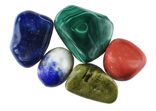 Набор цветных камней — стоковое фото