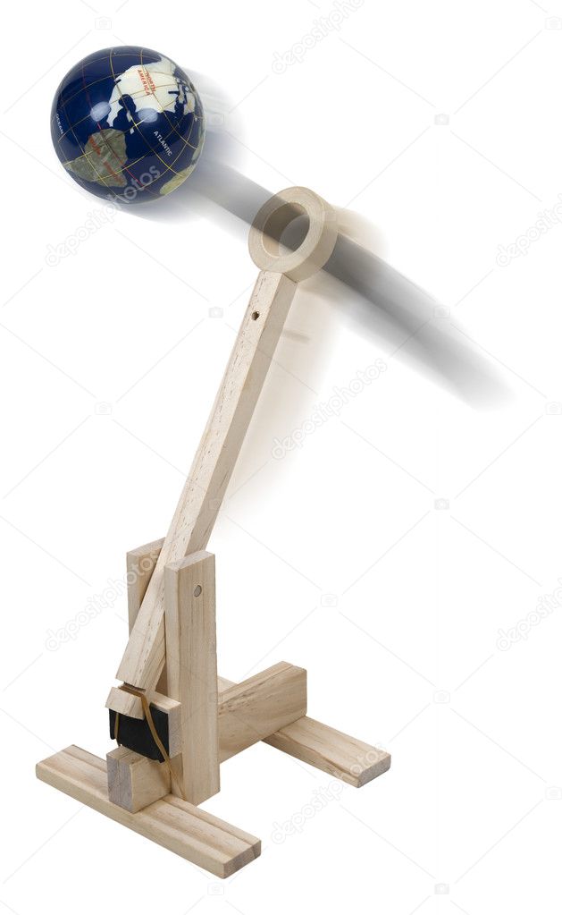 World War Wooden Catapult