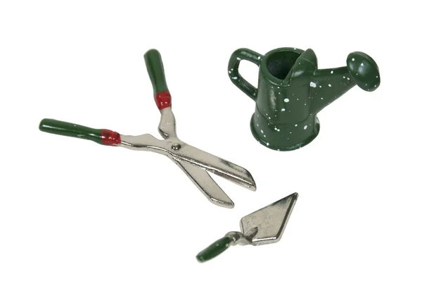 Watering Can and Clippers and Trowel — Stock Photo, Image