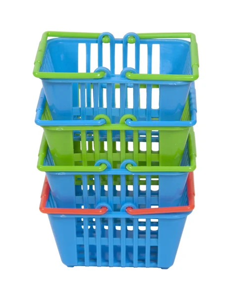 Shopping Baskets Stacked — Stock Photo, Image