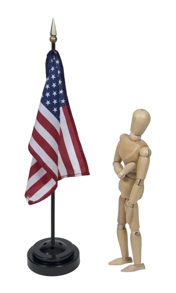 Belofte om de Amerikaanse vlag — Stockfoto